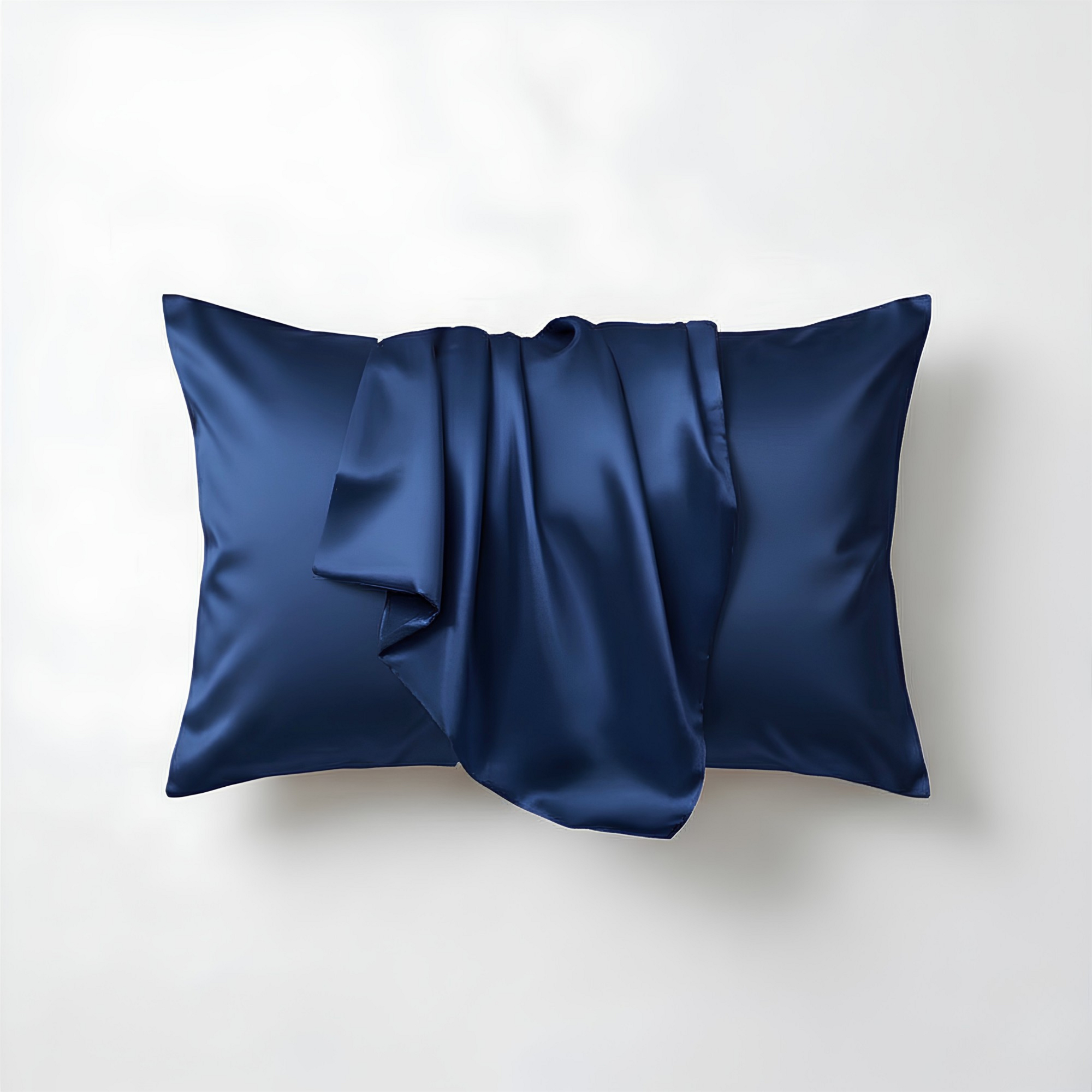 Taie d'oreiller en soie de mûrier - Bleu marine